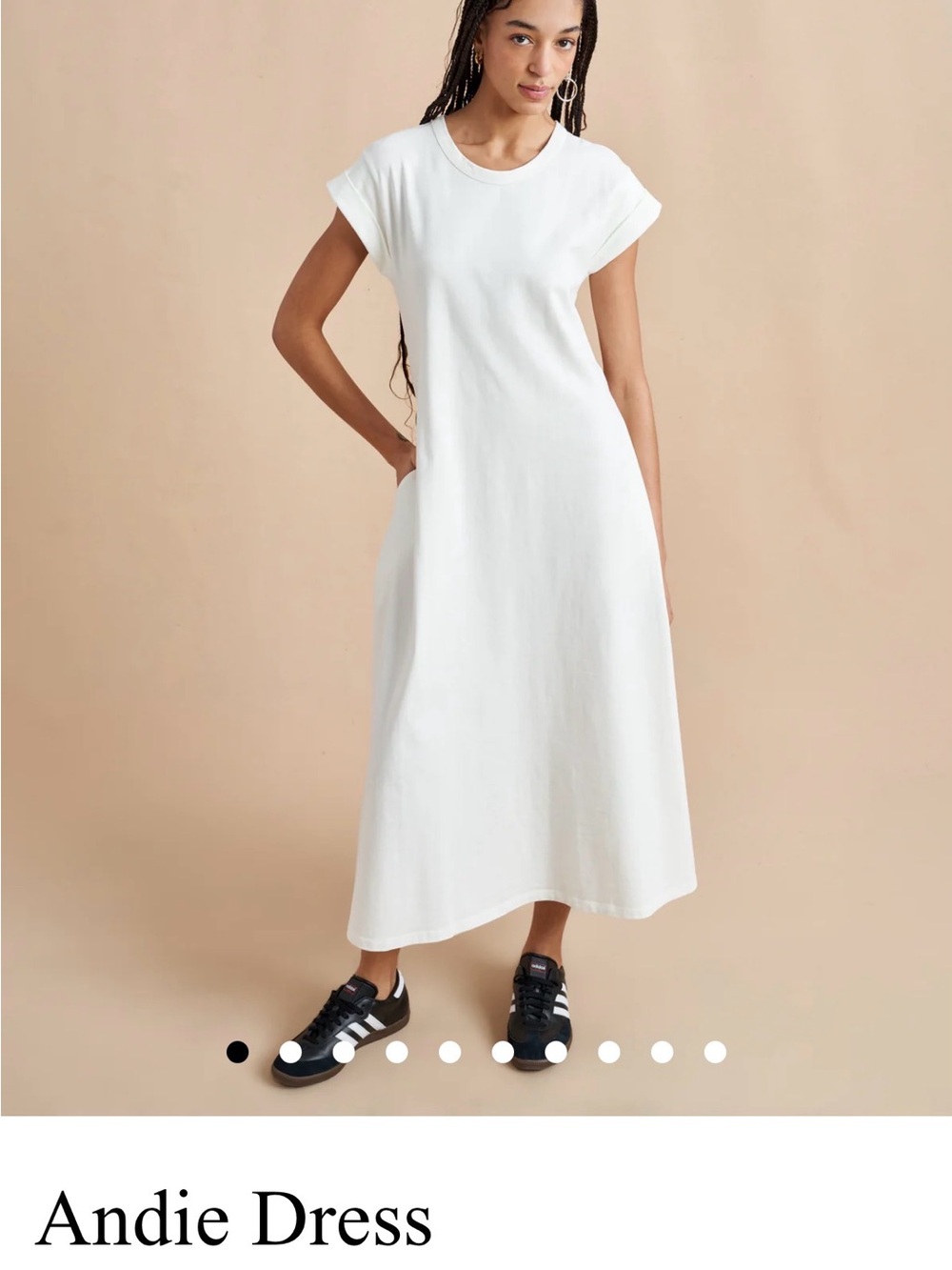 La Ligne White Andie Maxi T-Shirt Dress